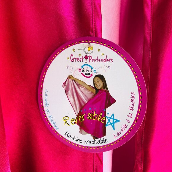 New w/Tag-Great Pretenders Reversible Hooded Princess Cape Size 5-6(Cape Only) - Picture 10 of 15